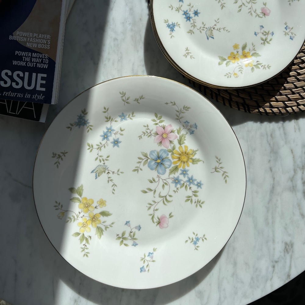 Royal Doulton “Elegy” Fine Bone China Plates (England)